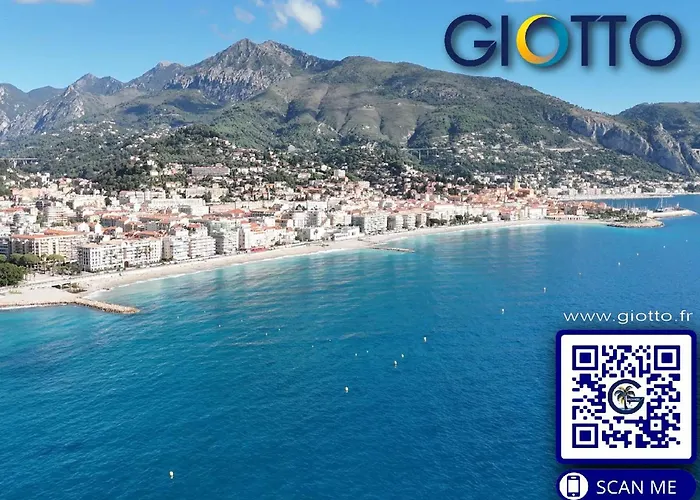 Menton: 3p Avec Terrasse, Parking, Proche Plages Et Centre - Fr-1-196-230 Lejlighed *